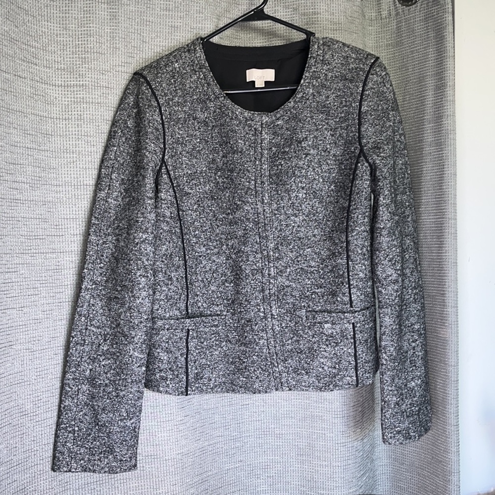 Loft Heather Gray Work Blazer - image 2